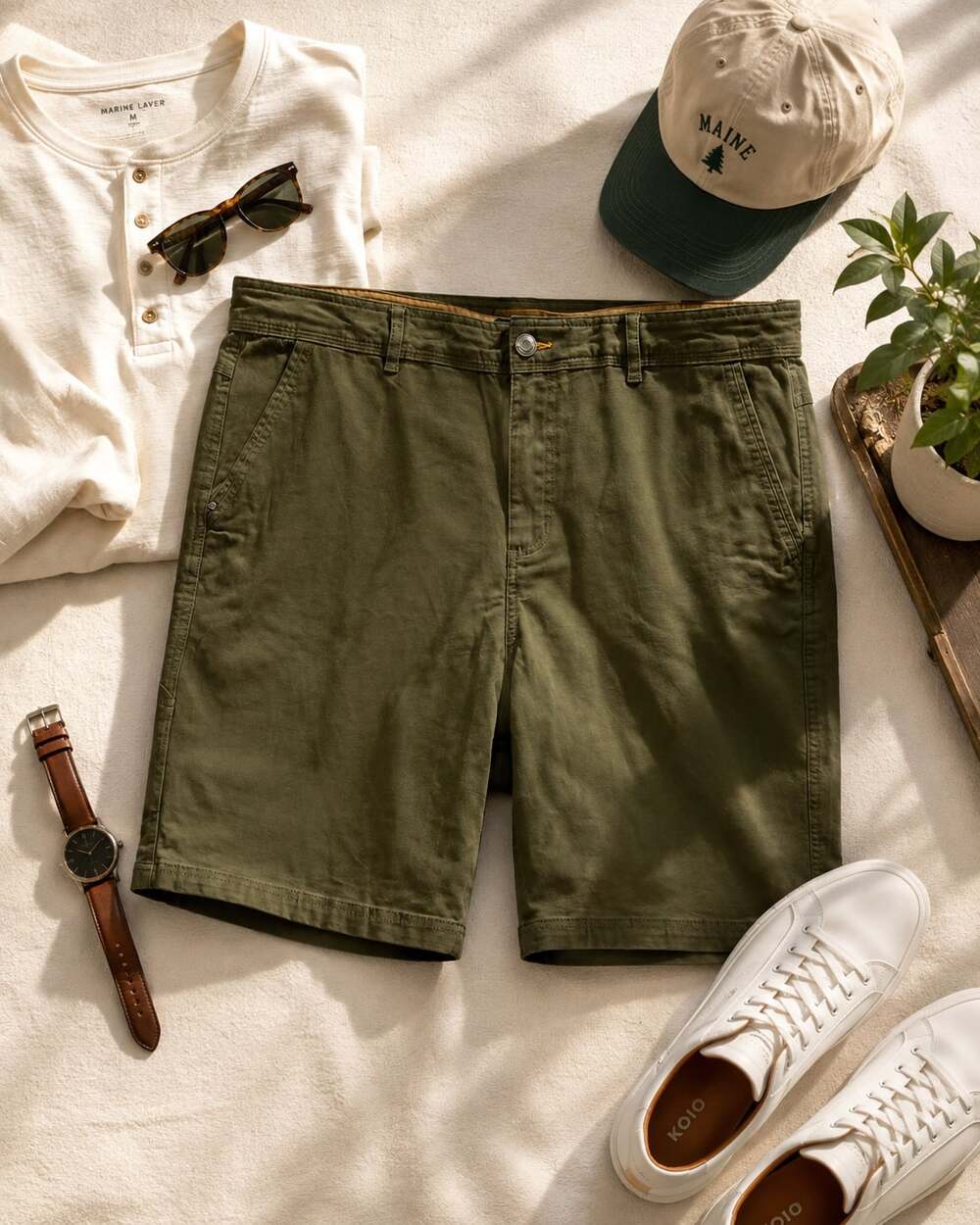 NWT Caterpillar 40 Waist Relaxed Fit Cotton Bermuda Shorts